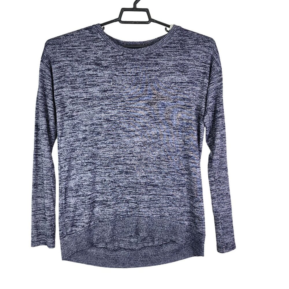 Women's Heathered Blue Gap Sweater Long Sleeve Crew Neck Size XS